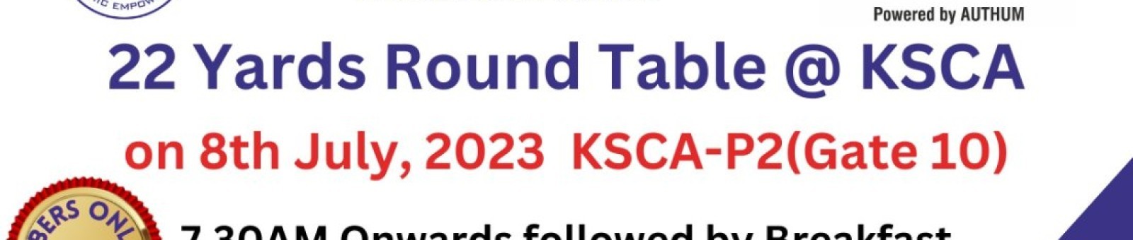JPF 22 Yards Round Table @ KSCA